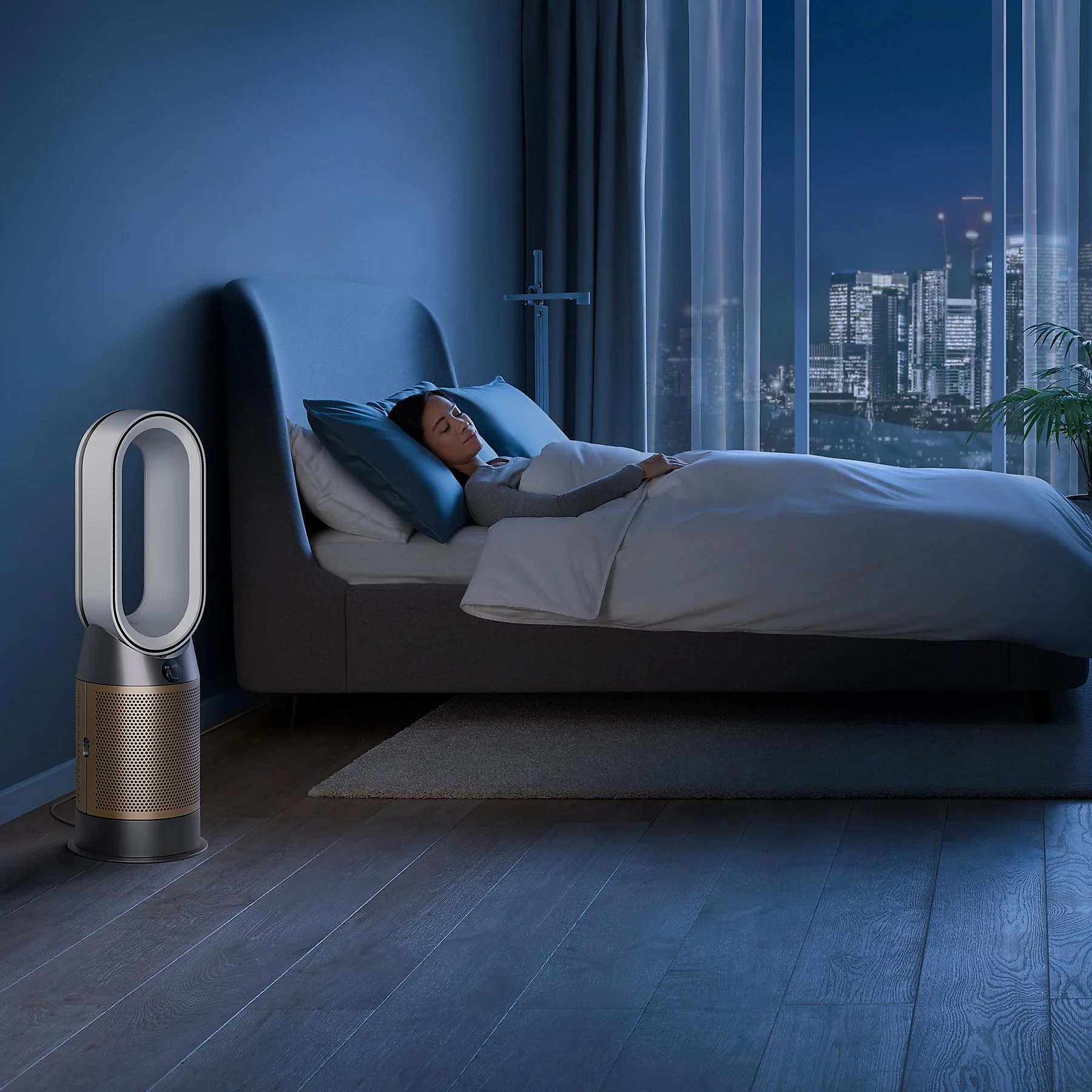 DYSON HP09 Purifier Hot+Cool Formaldehyde Luftreiniger+Heizlüfter Weiß/Gold (40 Watt, Raumgröße: 81 m³, Vollständige Versiegelung nach HEPA-13 Standard) – Bild 5