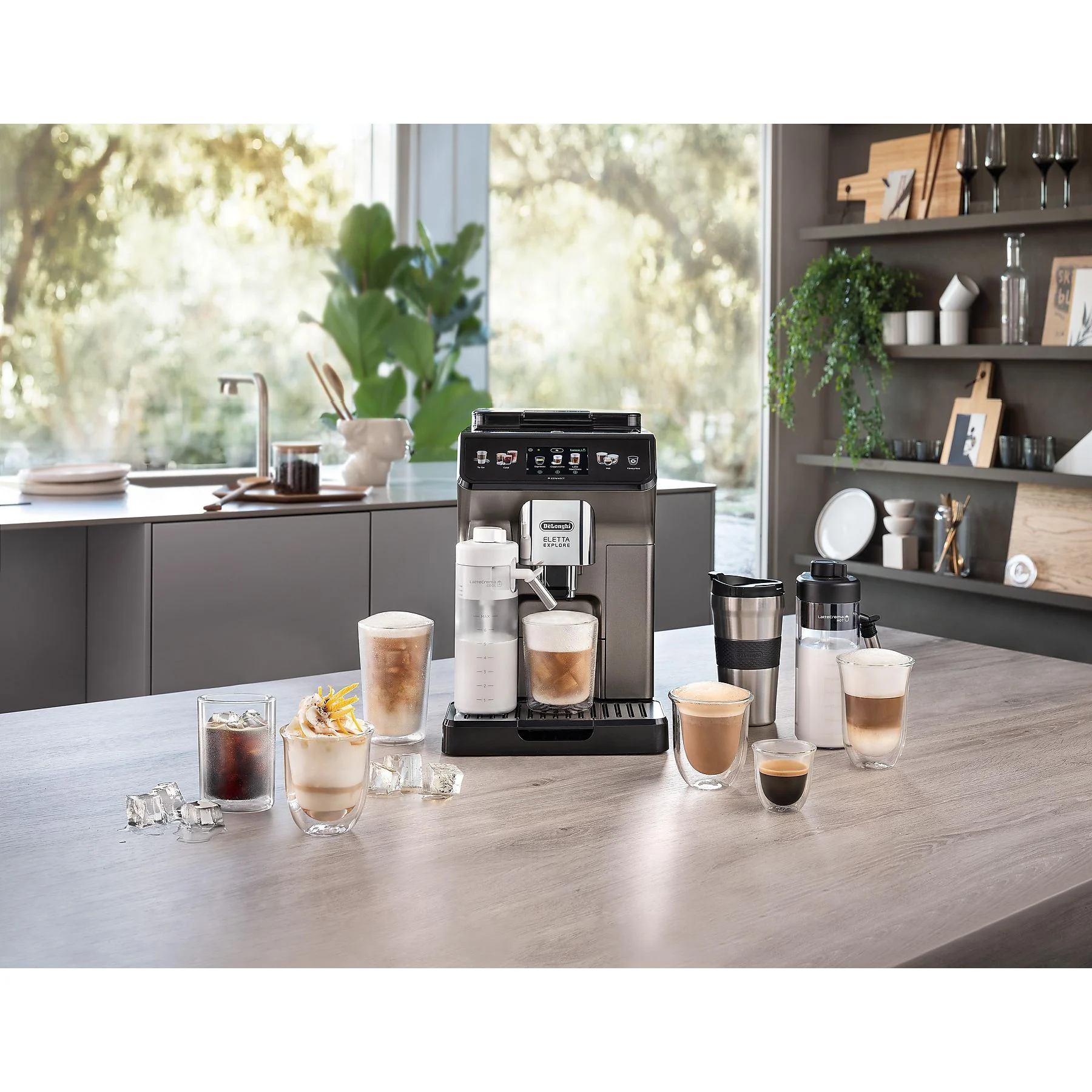DELONGHI Eletta Explore Cold Brew ECAM450.86.T - über 50 heiße und kalte Rezepte, 4 Benutzerprofile, einfache Bedienung, Kaffeevollautomat Titan – Bild 12