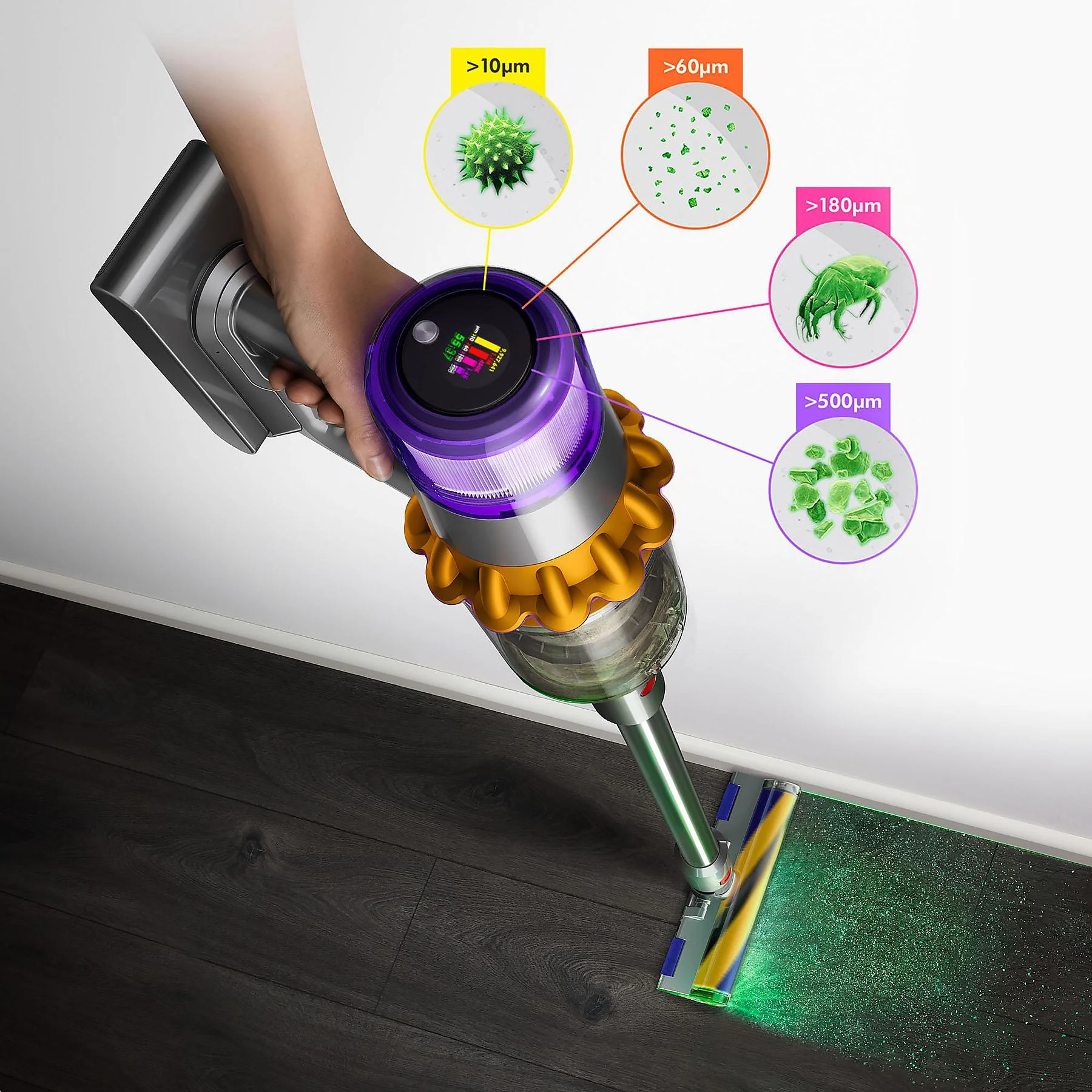 DYSON V15 DETECT ABSOLUTE (2023) Stielsauger, Akkubetrieb, 660 Watt – Bild 4