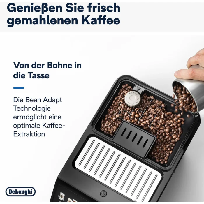DELONGHI Eletta Explore Cold Brew ECAM450.86.T - über 50 heiße und kalte Rezepte, 4 Benutzerprofile, einfache Bedienung, Kaffeevollautomat Titan – Bild 3