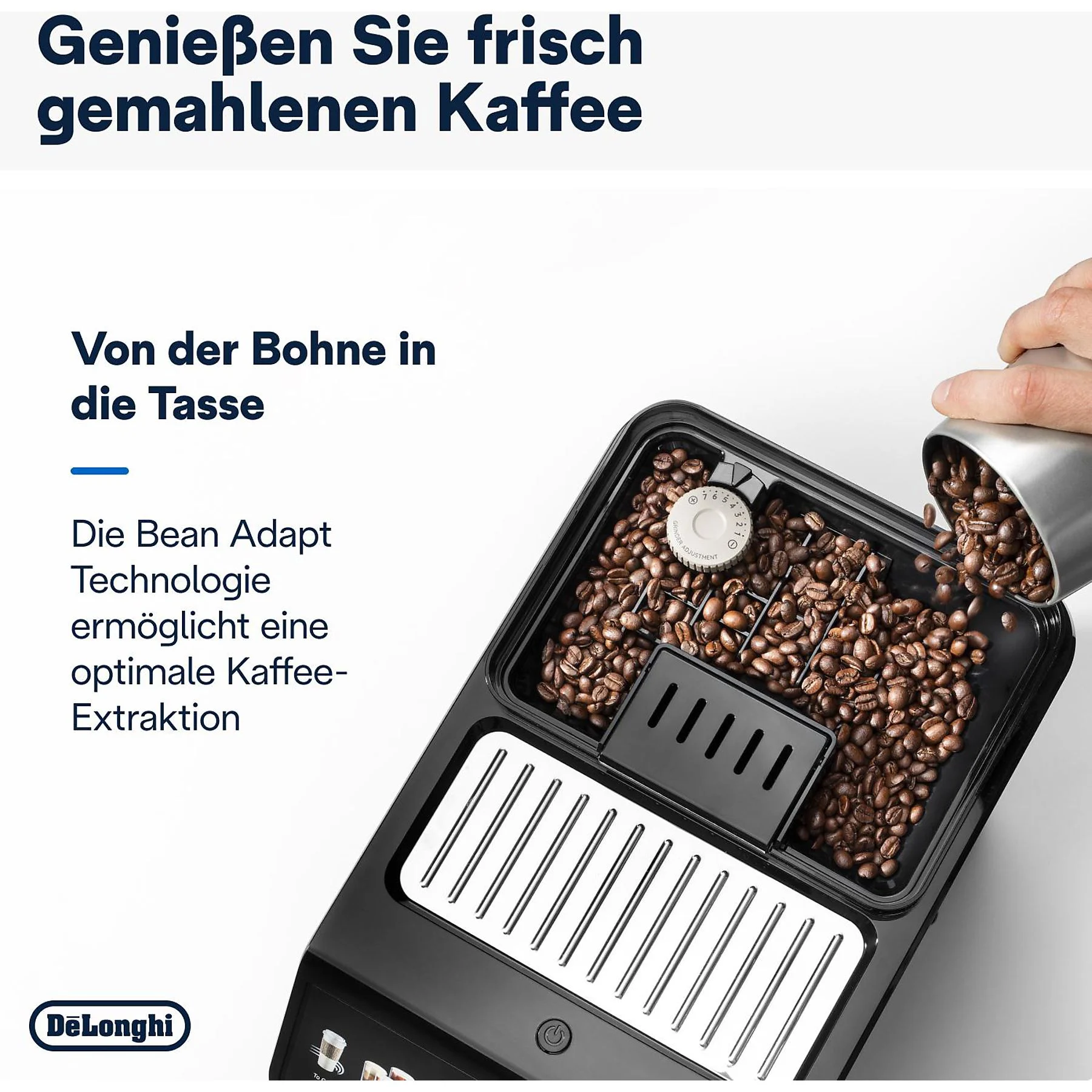 DELONGHI Eletta Explore Cold Brew ECAM450.86.T - über 50 heiße und kalte Rezepte, 4 Benutzerprofile, einfache Bedienung, Kaffeevollautomat Titan – Bild 3