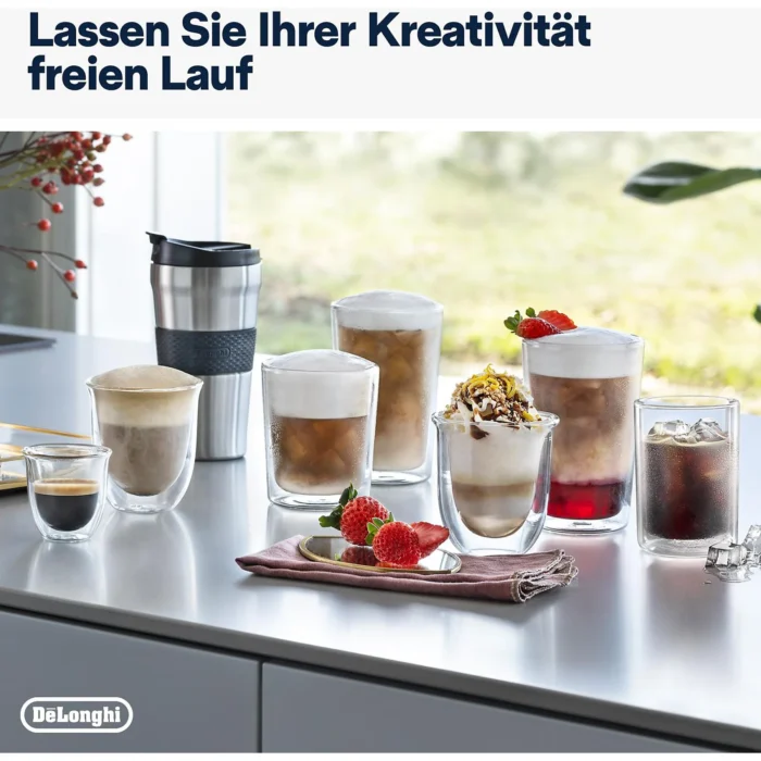 DELONGHI Eletta Explore Cold Brew ECAM450.86.T - über 50 heiße und kalte Rezepte, 4 Benutzerprofile, einfache Bedienung, Kaffeevollautomat Titan – Bild 6