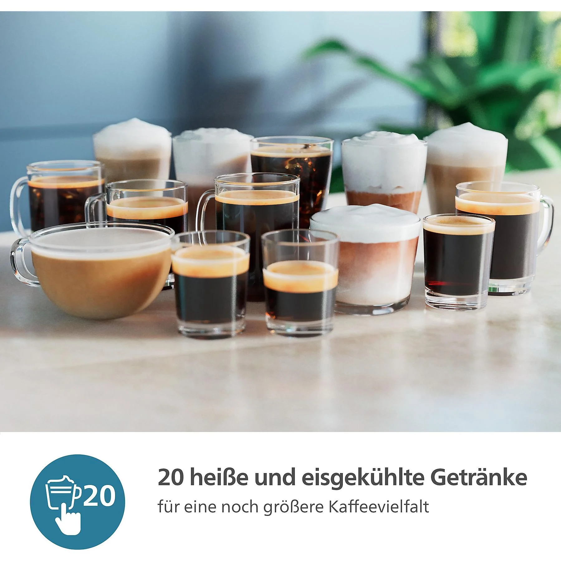 PHILIPS EP5547/90 Serie 5500 LatteGo 19 Kaffeespezialitäten Kaffeevollautomat Schwarz verchromt – Bild 4