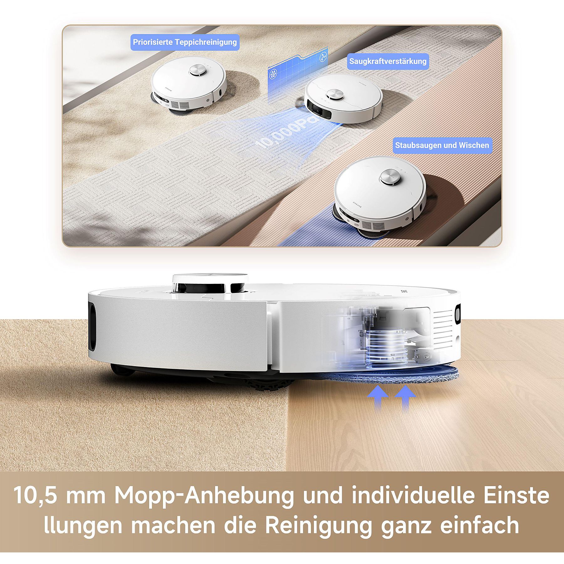 DREAME L10s Ultra Gen2 mit Wischfunktion Saugroboter – Bild 13