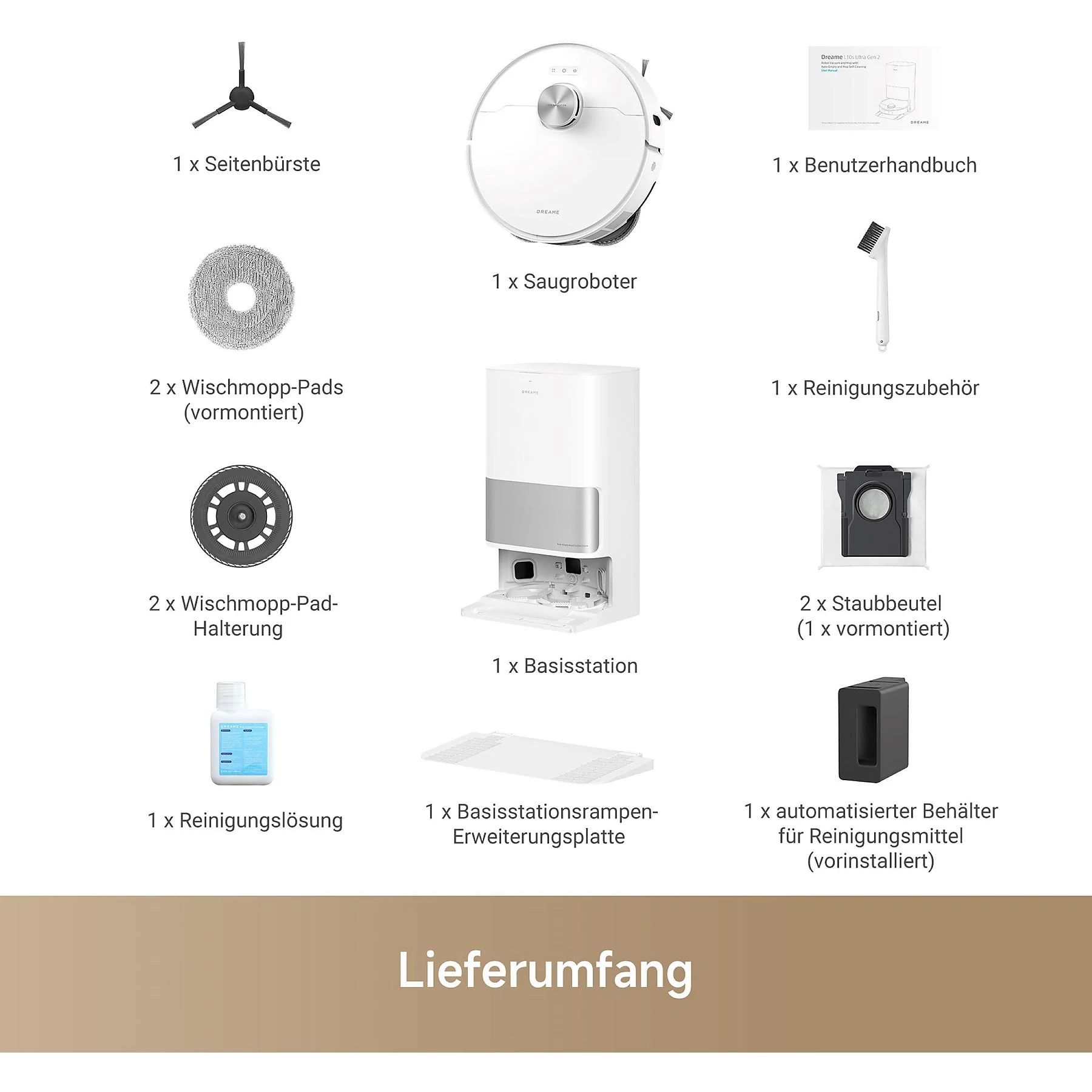 DREAME L10s Ultra Gen2 mit Wischfunktion Saugroboter – Bild 17