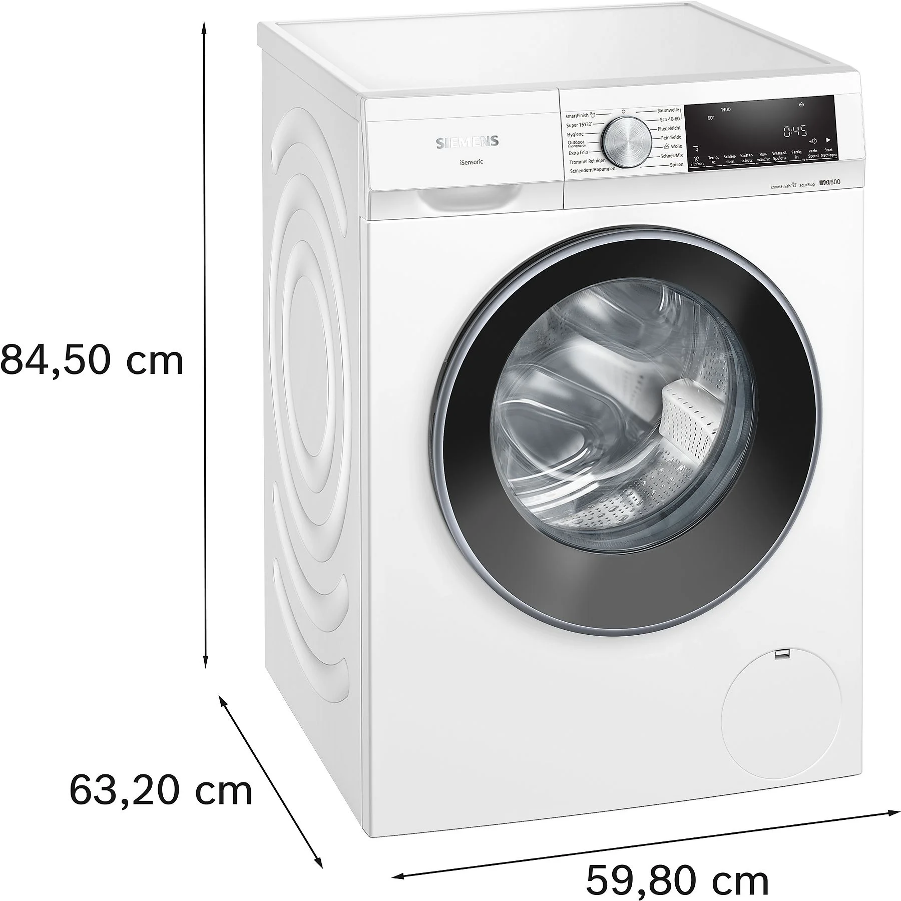 SIEMENS WG44G2ZEM iQ500 Waschmaschine (9 kg, 1351 U/Min., A) – Bild 9