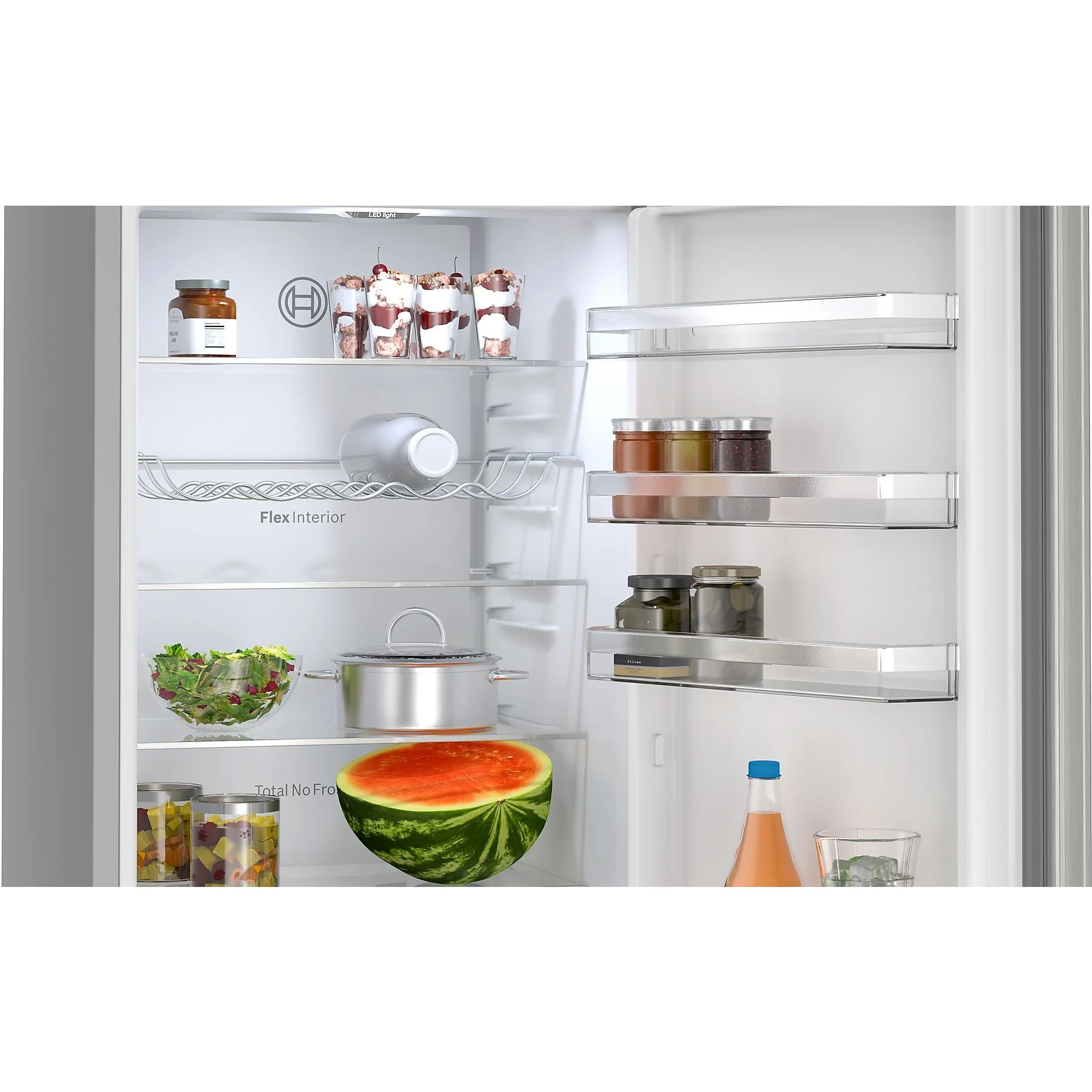 BOSCH KGN392LAG Serie 4 Kühgefrierkombination (A, 363 l, 2030 mm hoch, Metall-Optik) – Bild 4