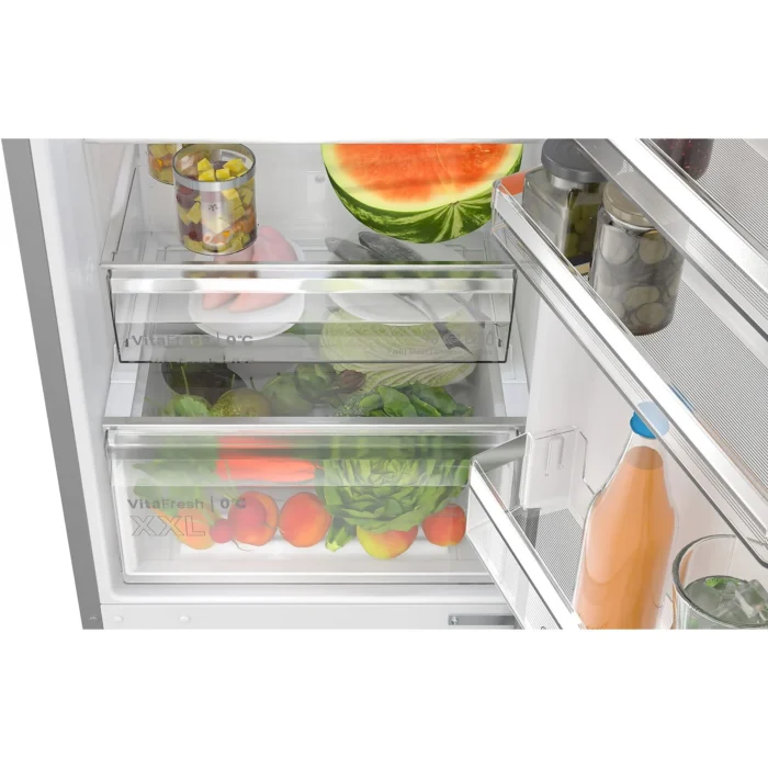 BOSCH KGN392LAG Serie 4 Kühgefrierkombination (A, 363 l, 2030 mm hoch, Metall-Optik) – Bild 5