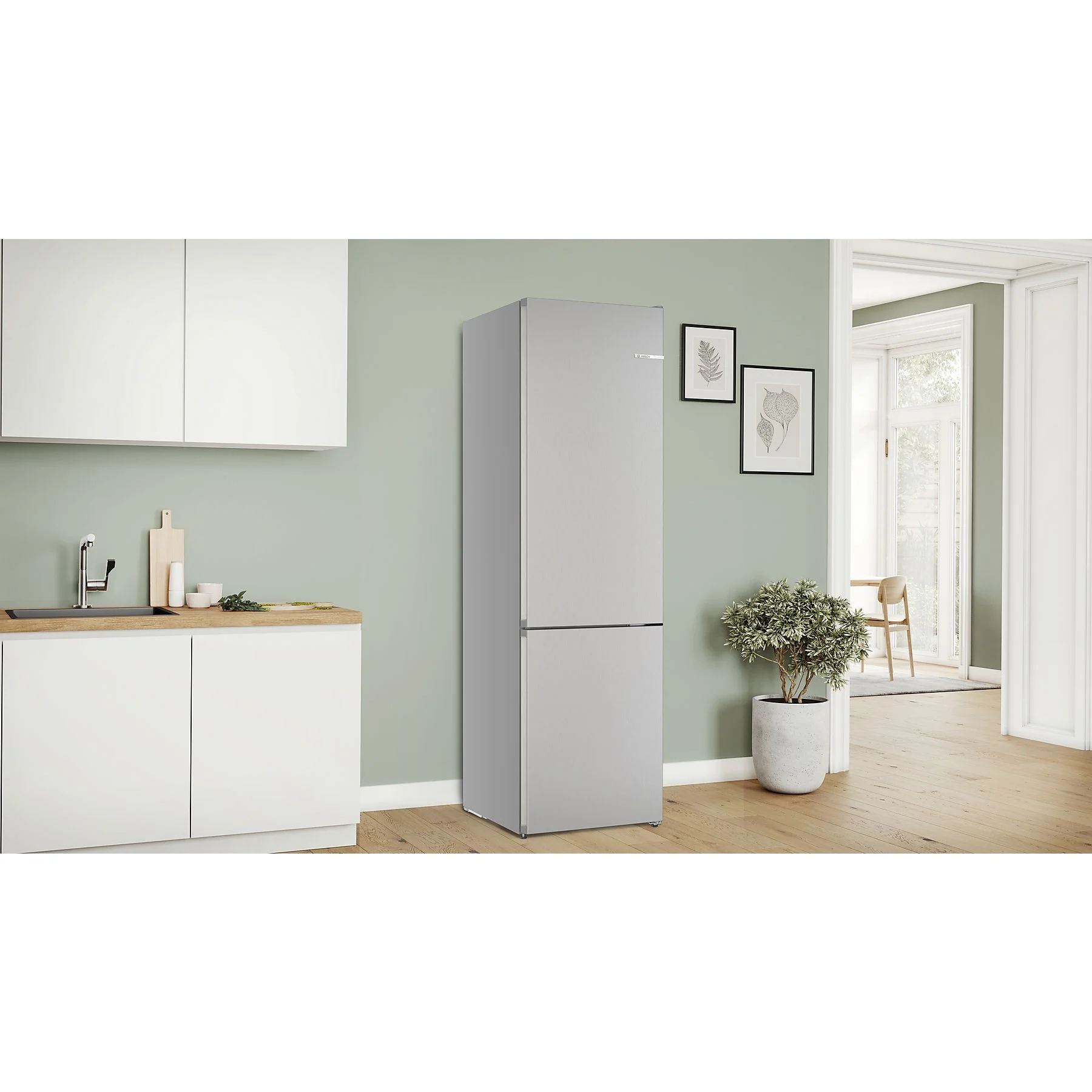 BOSCH KGN392LAG Serie 4 Kühgefrierkombination (A, 363 l, 2030 mm hoch, Metall-Optik) – Bild 9