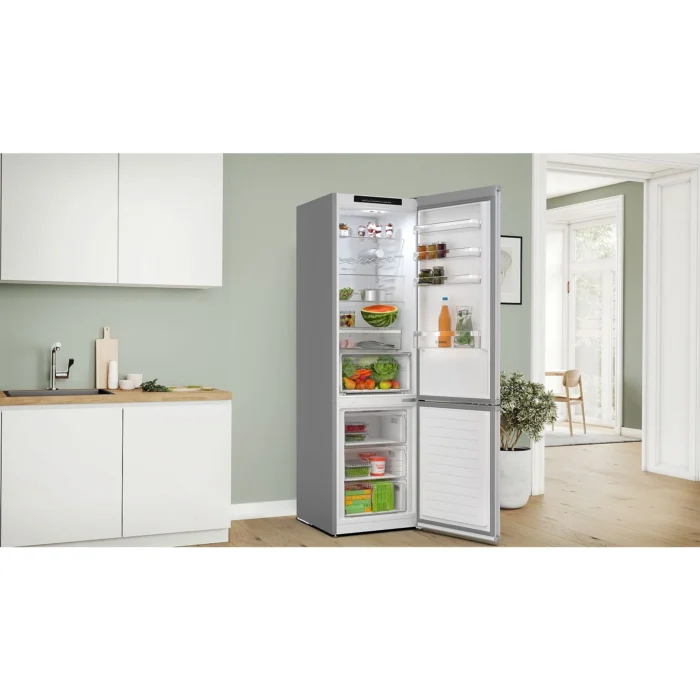 BOSCH KGN392LAG Serie 4 Kühgefrierkombination (A, 363 l, 2030 mm hoch, Metall-Optik) – Bild 10