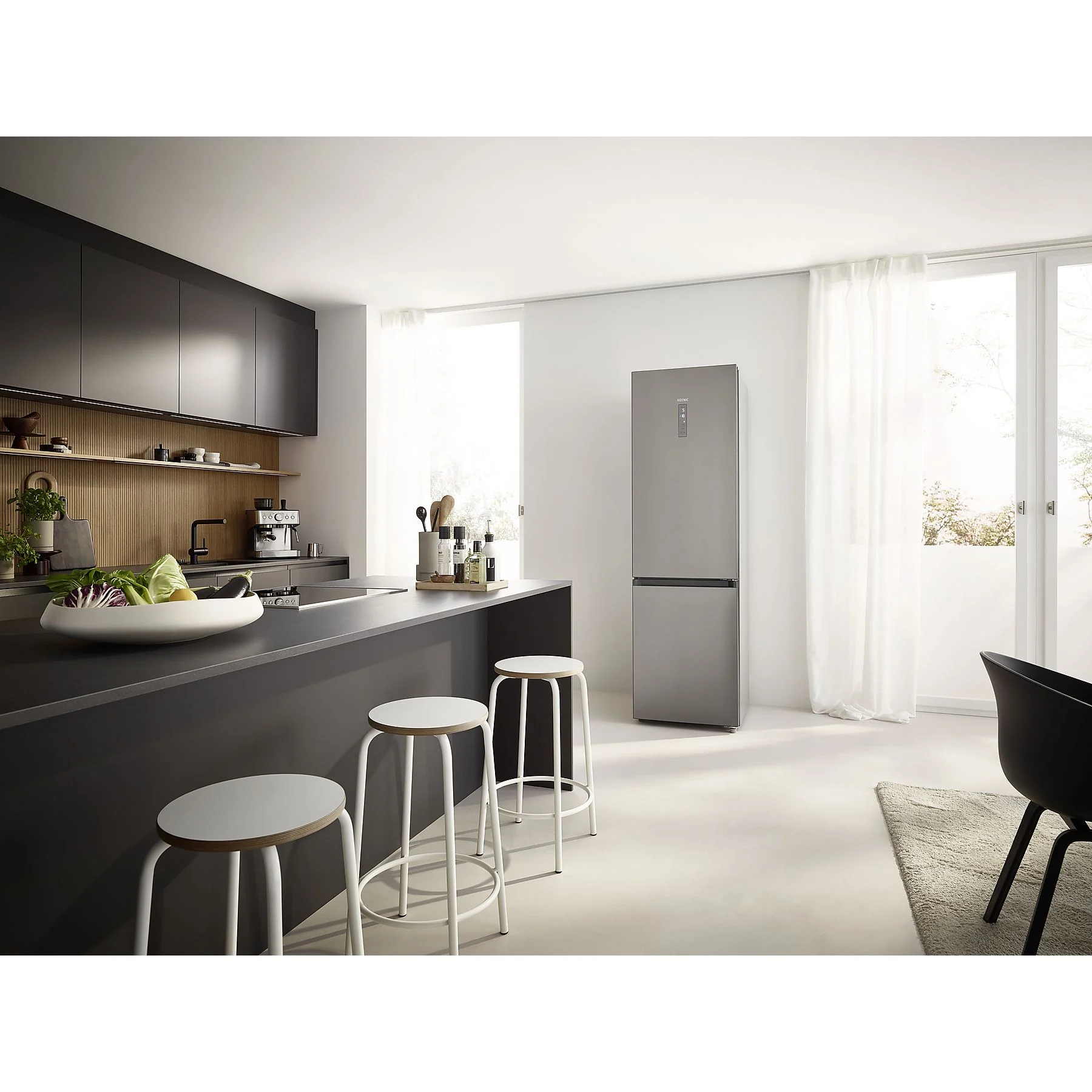 KOENIC KFK 611 A NF IN Kühlgefrierkombination (A, 378 l, 2010 mm hoch, Inox) – Bild 4