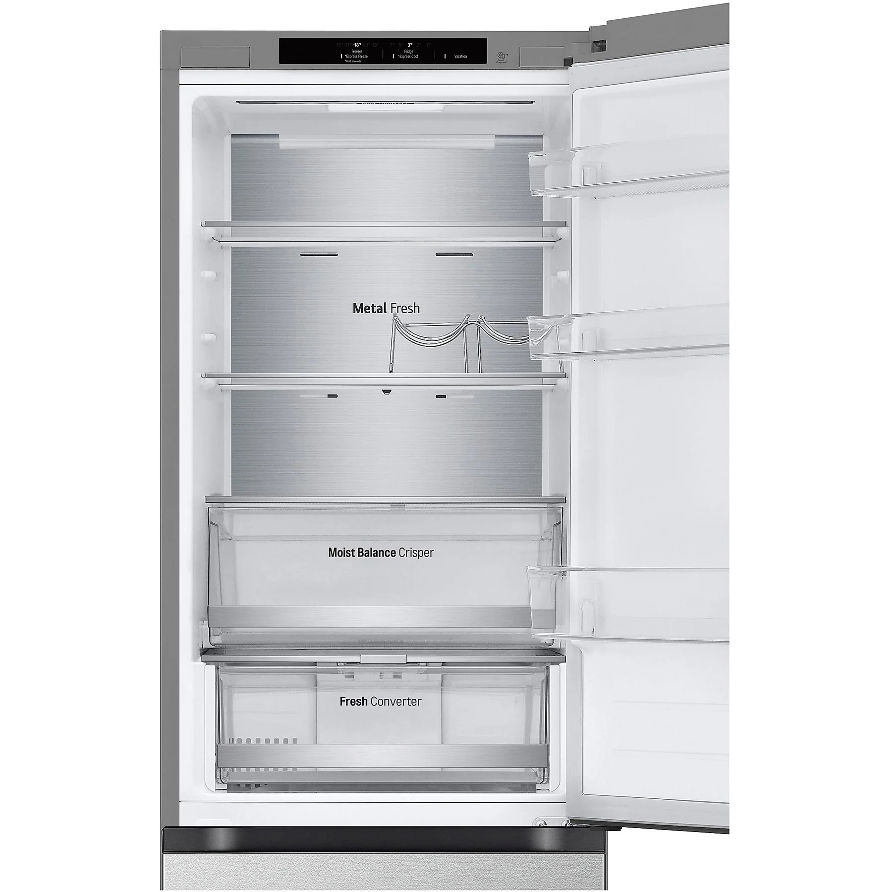 LG GBV5140AMB Kühlgefrierkombination (A, 344 l, 1860 mm hoch, Prime Silver) – Bild 3